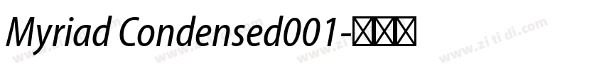 Myriad Condensed001字体转换